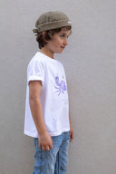 WHITE NEW PURPLE CRAB KIDS T-SHIRT