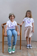 WHITE NEW PURPLE CRAB KIDS T-SHIRT