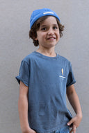 WASHED NAVY THE GENT KIDS T-SHIRT