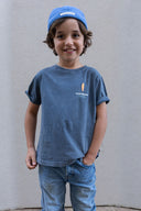 WASHED NAVY THE GENT KIDS T-SHIRT
