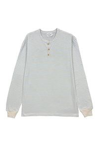 T-SHIRT MANCHES LONGUES RAYURES MARINE/BLANC