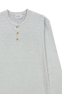 OFFWHITE/LIGHT BLUE SAM'S LONG SLEEVES T-SHIRT