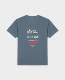 WASHED NAVY HOTEL DE LA MER T-SHIRT