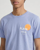 LIGHT BLUE BEACH GIRL T-SHIRT