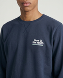 NAVY BORN IN THE SOUTH SUMMER SWEATSHIRT