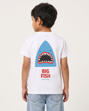WHITE BIG FISH KIDS T-SHIRT