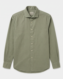 KAKI BRUSHED TWILL SHIRT