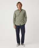 KAKI BRUSHED TWILL SHIRT