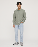 KAKI KNIT CORDUROY SHIRT