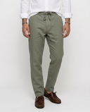 TAN GREEN JOGGER LINEN LONG