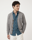 GREY MELANGE CARDIGAN