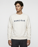 OFFWHITE/NAVY MONSIEUR SWEATSHIRT