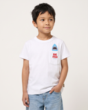 WHITE BIG FISH KIDS T-SHIRT