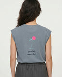 LIGHT GREY PARADÍSÍO SOLEIL T-SHIRT