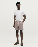 BURGUNDY STRIPES JOGGER SHORT