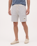 OFFWHITE/ROYAL BLUE BORN IN THE SOUTH SHORT