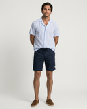LIGHT BLUE STRIPES SPORT MC HAWAI SHIRT