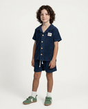 NAVY SAMMY KIDS TOWEL SHORT