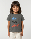 MIDDLE GRAY PETIT MONSIEUR KIDS T-SHIRT