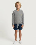 GREY KIDS BOMBER