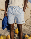 LIGHT BLUE/OFFWHITE JAGUAR SAM BOARDSHORT