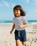 NAVY/WHITE STRIPES PATCH SAMMY KIDS T-SHIRT