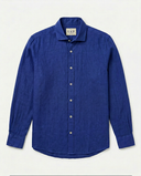 INDIGO BLUE SPORT LINEN SHIRT