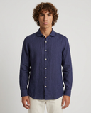 DEEP BLUE SPORT LINEN SHIRT