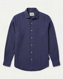 DEEP BLUE SPORT LINEN SHIRT