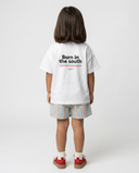 WHITE BORN IN THE SOUTH KIDS T-SHIRT