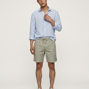LIGHT BLUE STRIPES SPORT SHIRT