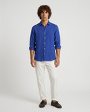 INDIGO BLUE SPORT LINEN SHIRT