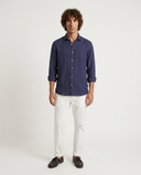 DEEP BLUE SPORT LINEN SHIRT
