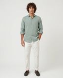DEEP SAGE SPORT LINEN SHIRT