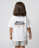 WHITE BORN IN THE SOUTH KIDS T-SHIRT
