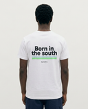 WHITE GREEN BORN IN THE SOUTH T-SHIRT