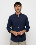 NAVY MAO SHIRT