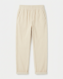 BEIGE CORDUROY FEM JOGGER LONG