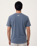WASHED NAVY BONSOIR MONSIEUR T-SHIRT