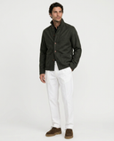 DARK GREEN SHETLAND WOOL JACKET