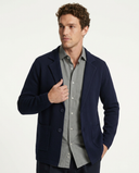 NAVY LAPEL JACKET