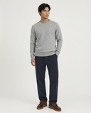 LIGHT GREY LAMBSWOOL SWEATER