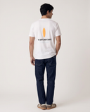 WHITE ORANGE THE GENT T-SHIRT