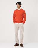 ORANGE LAMBSWOOL SWEATER