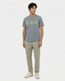LIGHT GREY/YELLOW SEA T-SHIRT