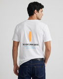 WHITE ORANGE THE GENT T-SHIRT