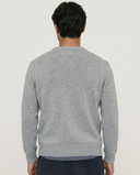 LIGHT GREY LAMBSWOOL SWEATER