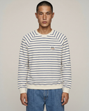 OFFWHITE/ROYAL BLUE BORN IN THE SOUTH RELAX SWEATSHIRT
