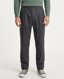 GREY WOOL JOGGER LONG