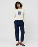 NAVY CORDUROY WOMEN'S JOGGER LONG